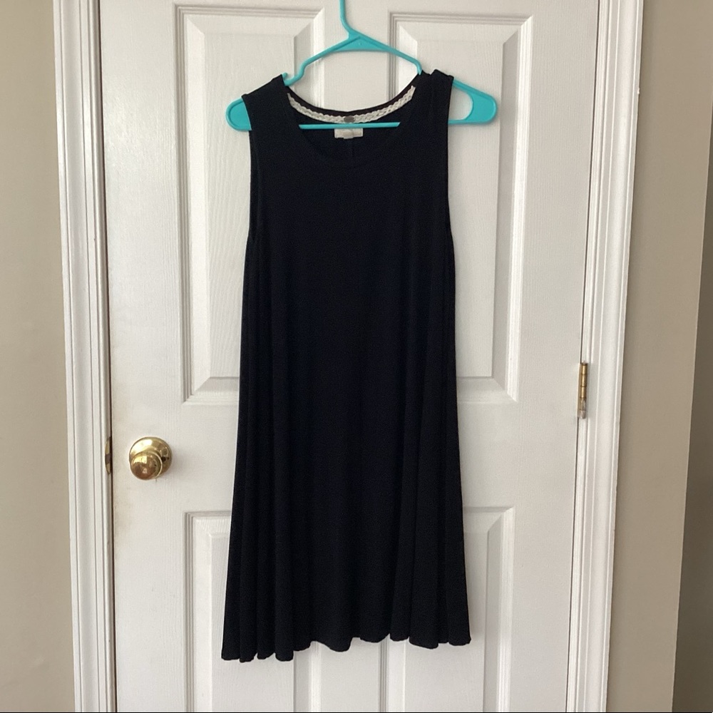 Women’s size Medium black sleeveless dress. Cotton.